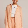 Wholesale Bella Dahl Vriendje Button Down - Peach Parker