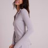 Wholesale Bella Dahl Henley Met Lange Mouwen - Zilverstreep