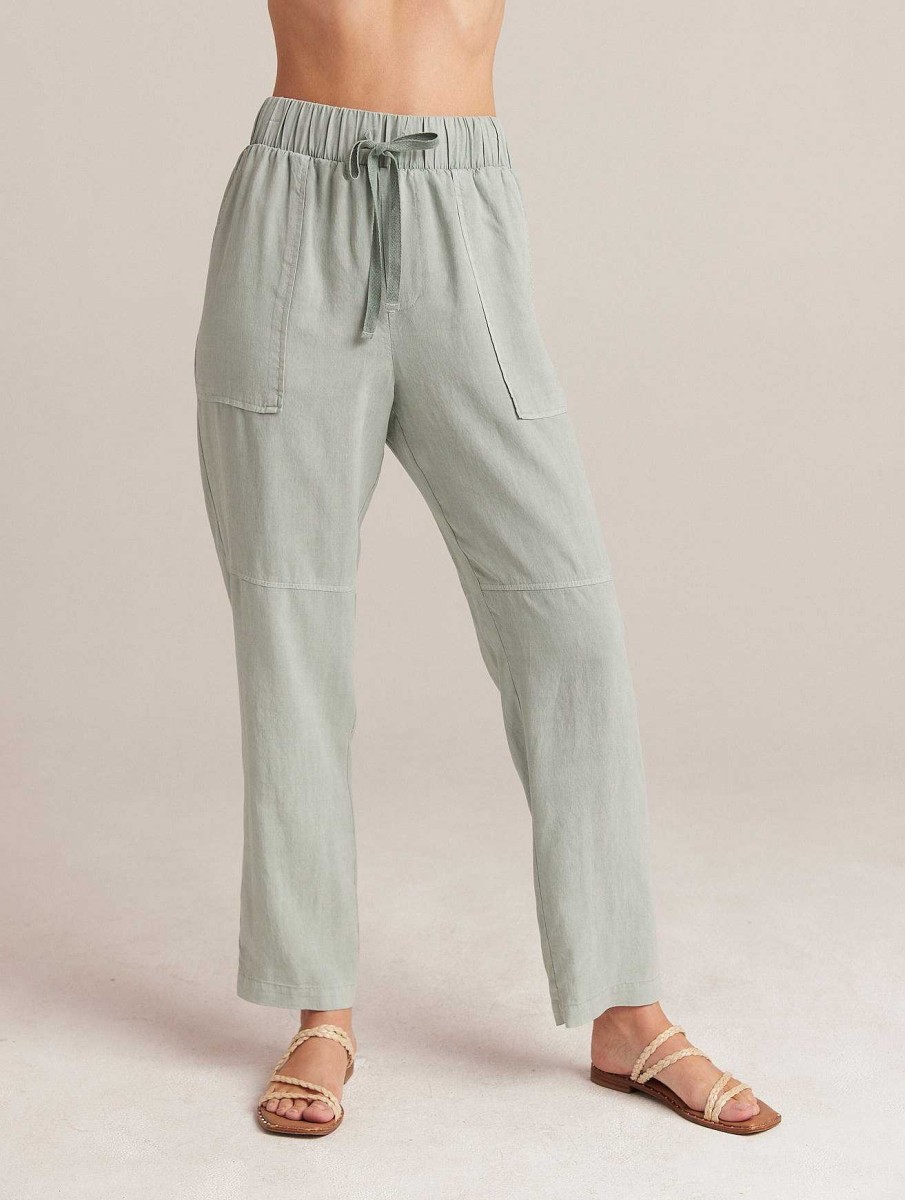 Hot Bella Dahl Utility Broek Met Strikceintuur - Oasis Green