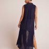 Online Bella Dahl Dusterjurk Met Zijsplit - Tropic Navy