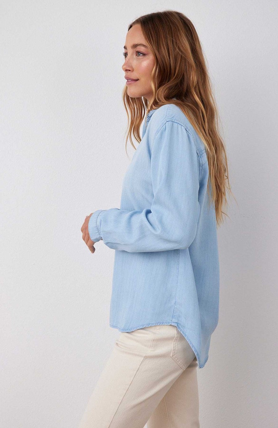 Hot Bella Dahl Klassieke Button-Down - Sunbleach Wash