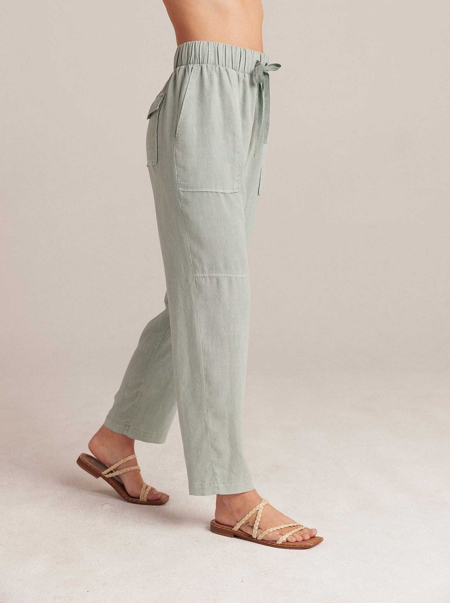 Hot Bella Dahl Utility Broek Met Strikceintuur - Oasis Green