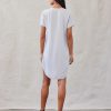 Wholesale Bella Dahl T-Shirtjurk Met V-Hals - Foggy Sky