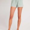 Online Bella Dahl Zakshort Met Rafelige Zoom - Oasis Green