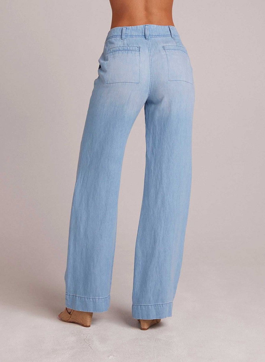 New Bella Dahl Taylor Utility Jeans Met Wijde Pijpen - Coastal Wash