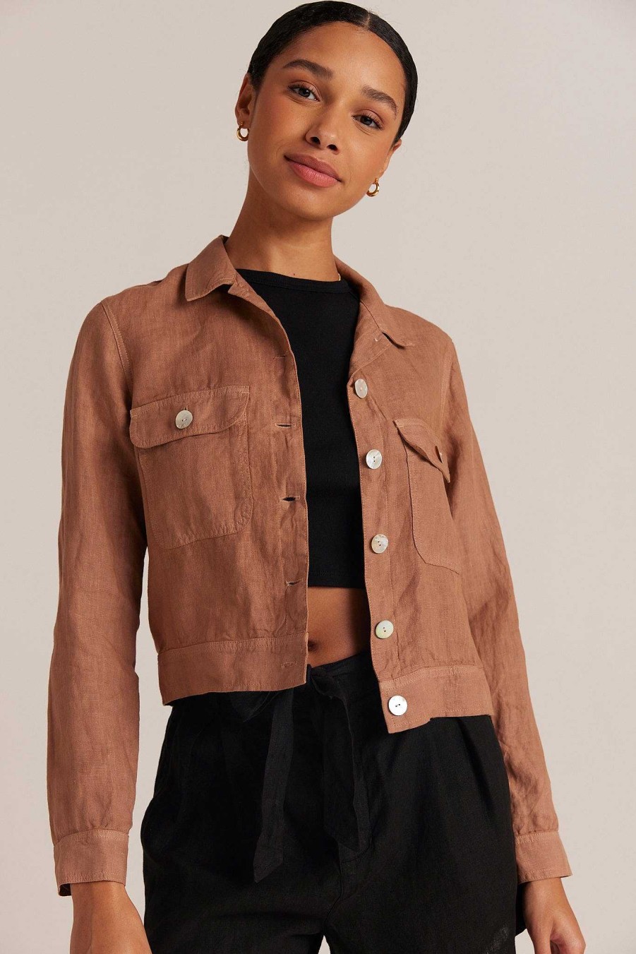 Hot Bella Dahl Utility Cropped Jack - Woestijnbruin