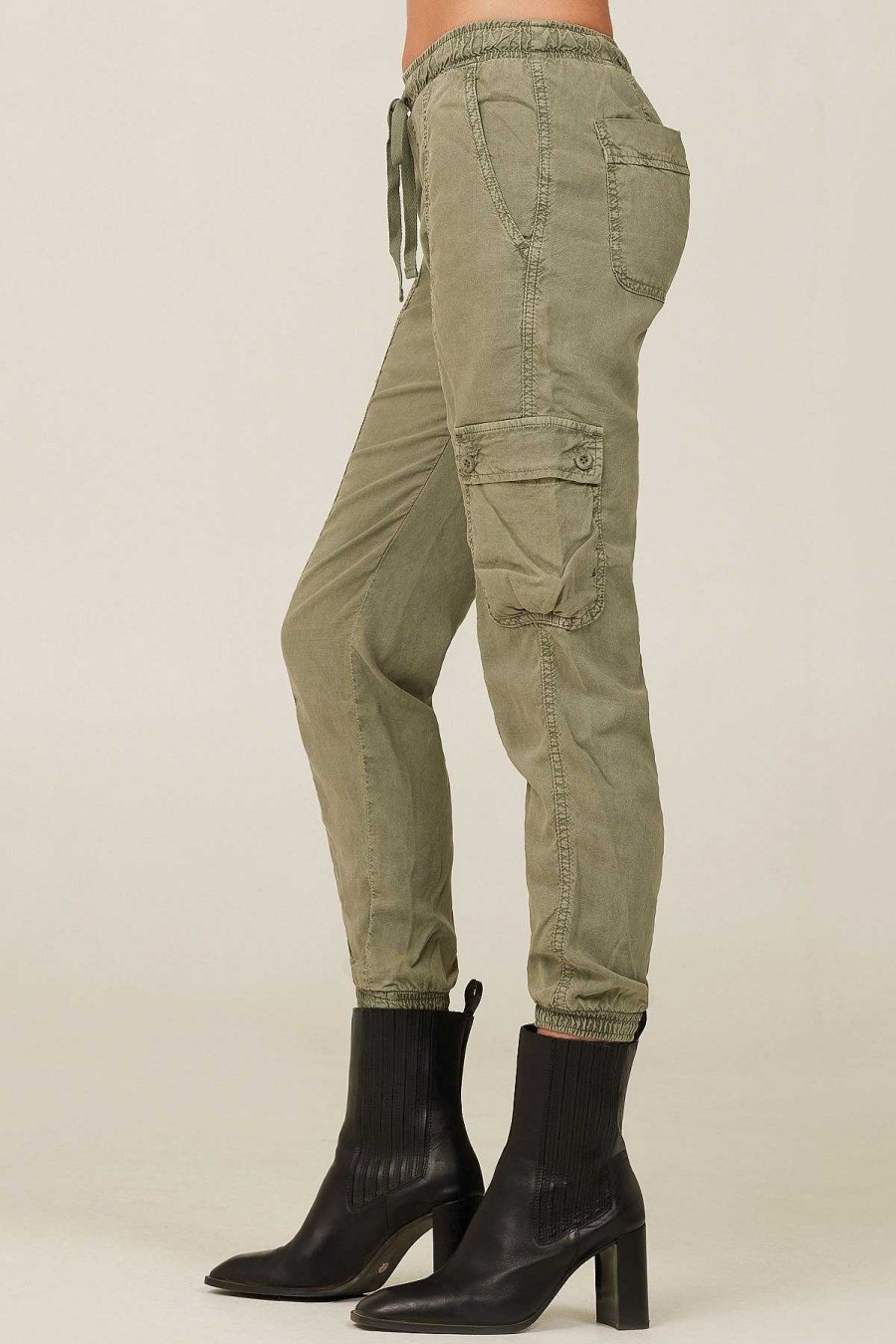 New Bella Dahl Cargo-Trainingsbroek - Zacht Leger