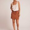 Wholesale Bella Dahl Posey Cargo Minirok - Zomerbruin