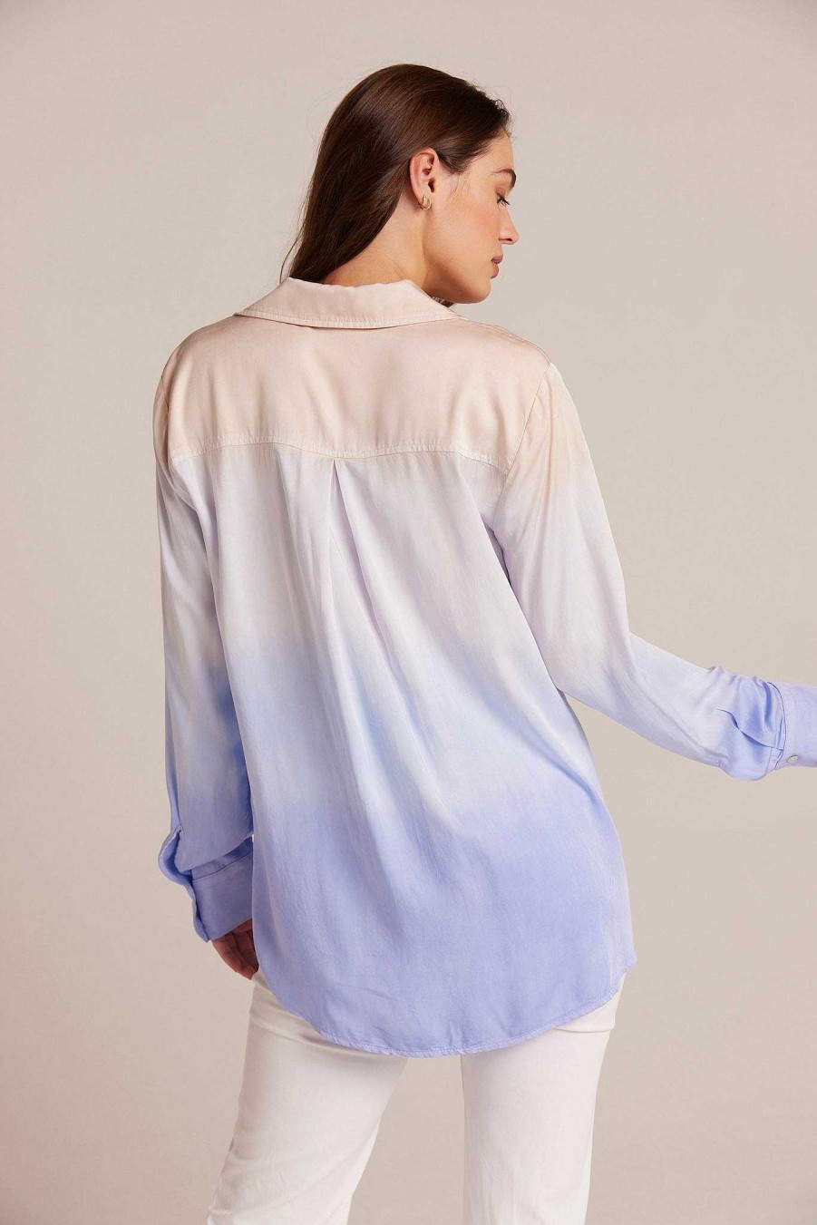 Wholesale Bella Dahl Flowy Button Down - Sunrise Ombre-Kleurstof