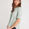 Online Bella Dahl Split Achterkant Button Down - Oase Groen