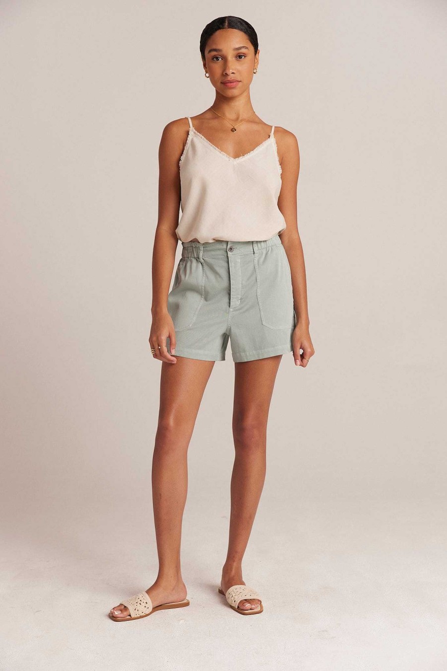 Online Bella Dahl Callie Ruffle Short - Oase Groen