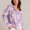 Clearance Bella Dahl Linnen Zak Met Knoopsluiting - Iris Bloemenprint