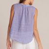 Clearance Bella Dahl Mouwloze Gesmokte Schouderblouse - Paarse Iris